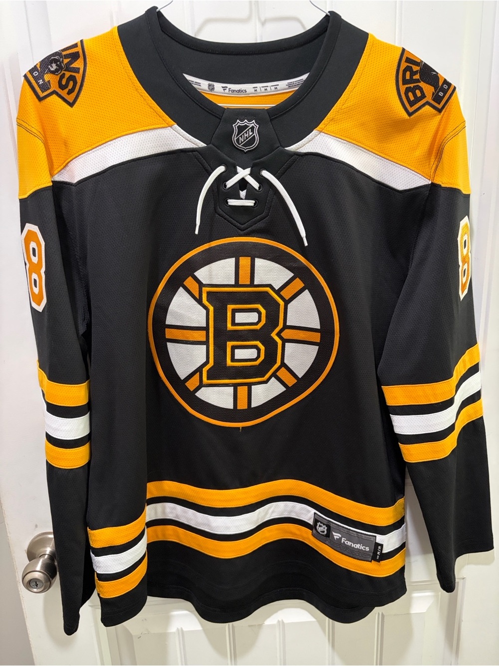 Boston Bruins Black & Gold David Pastrnak NHL Jersey